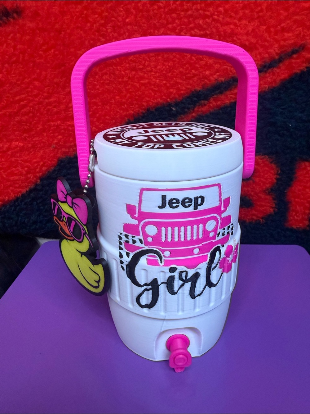 Custom Design - Jeep Girl Cooler Can Holder 12 oz by 3d print